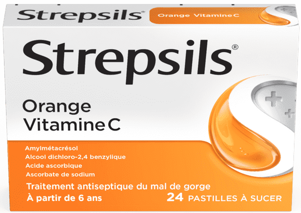 Strepsils Orange Vitamine C x24​