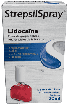 StrepsilSpray Lidocaïne Collutoire 20ml