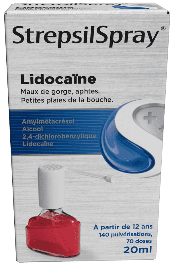StrepsilSpray Lidocaïne Collutoire 20ml